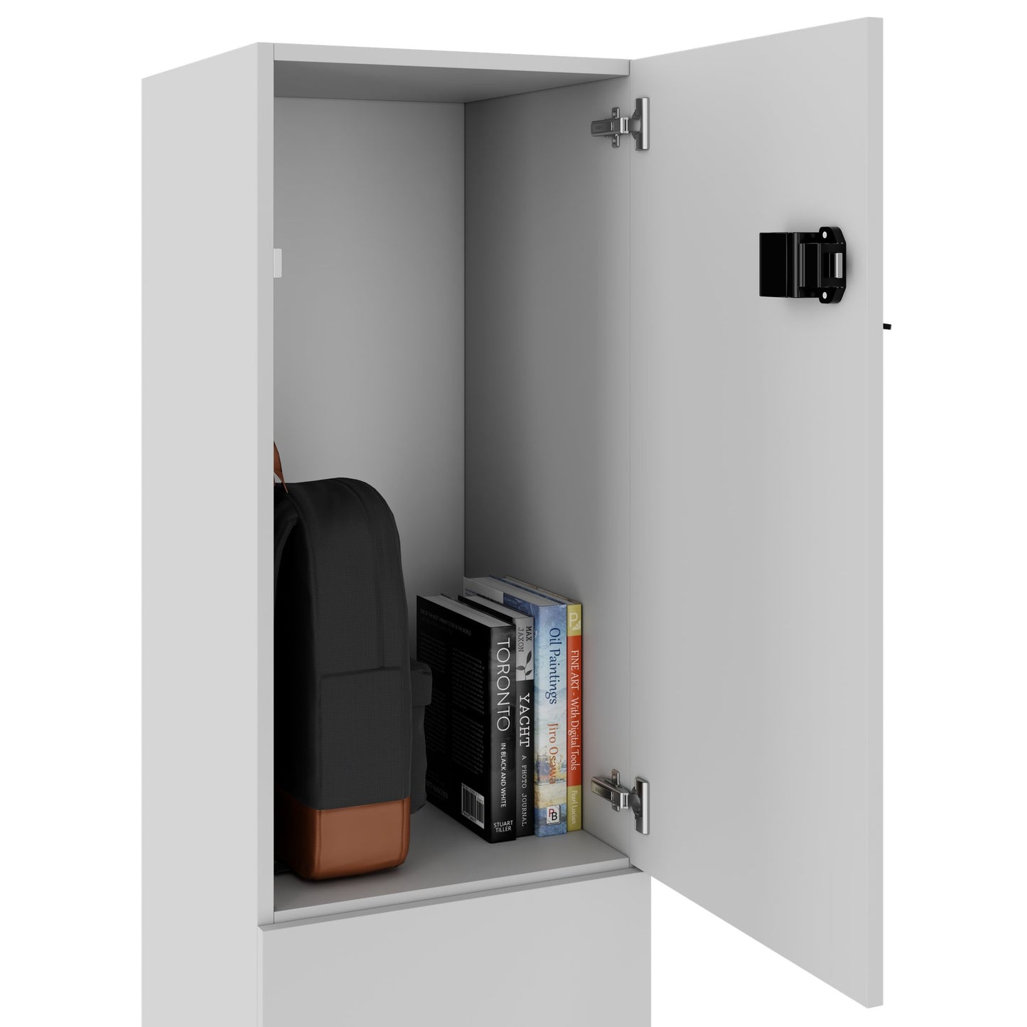 CHOICE Spind | 450 x 1820 mm, 2 große oder 4 kleine Schließfächer, Perlgrau