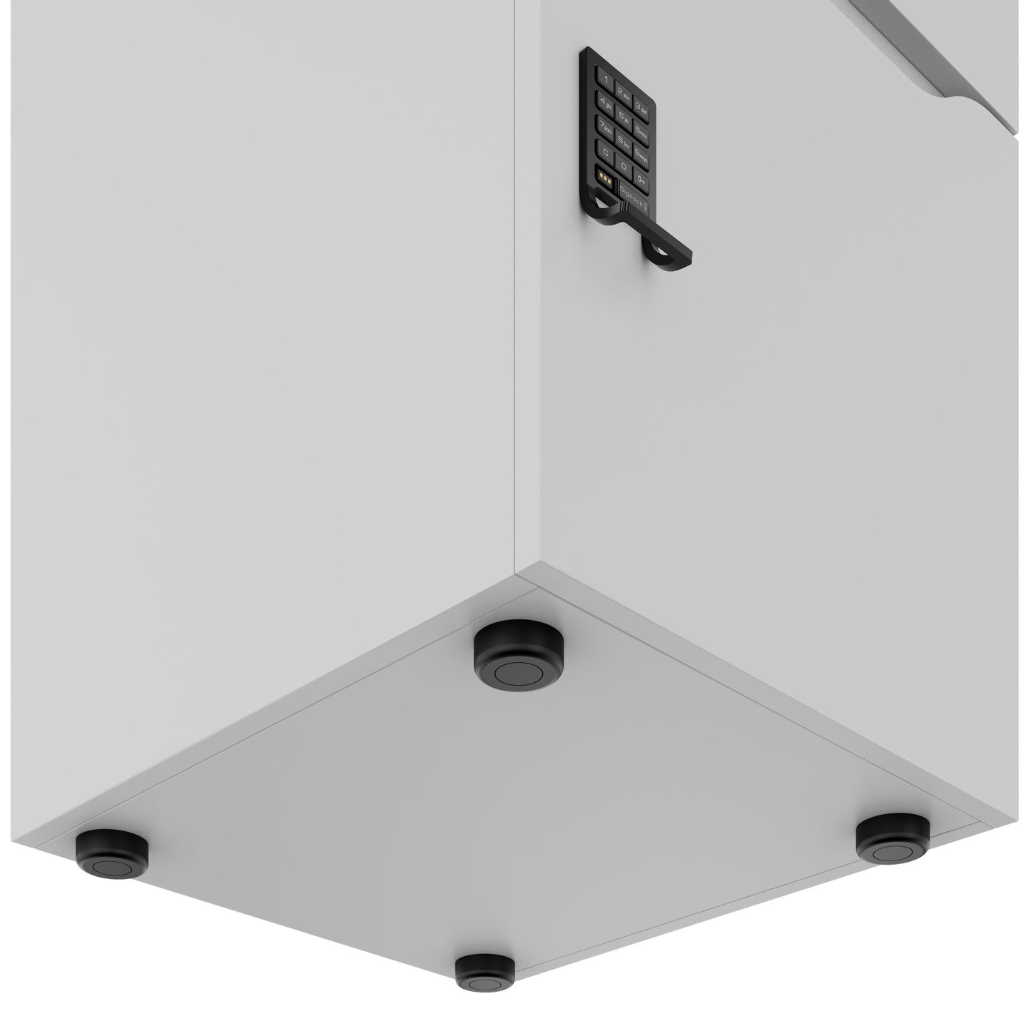 CHOICE Spind | 450 x 1820 mm, 2 große oder 4 kleine Schließfächer, Perlgrau