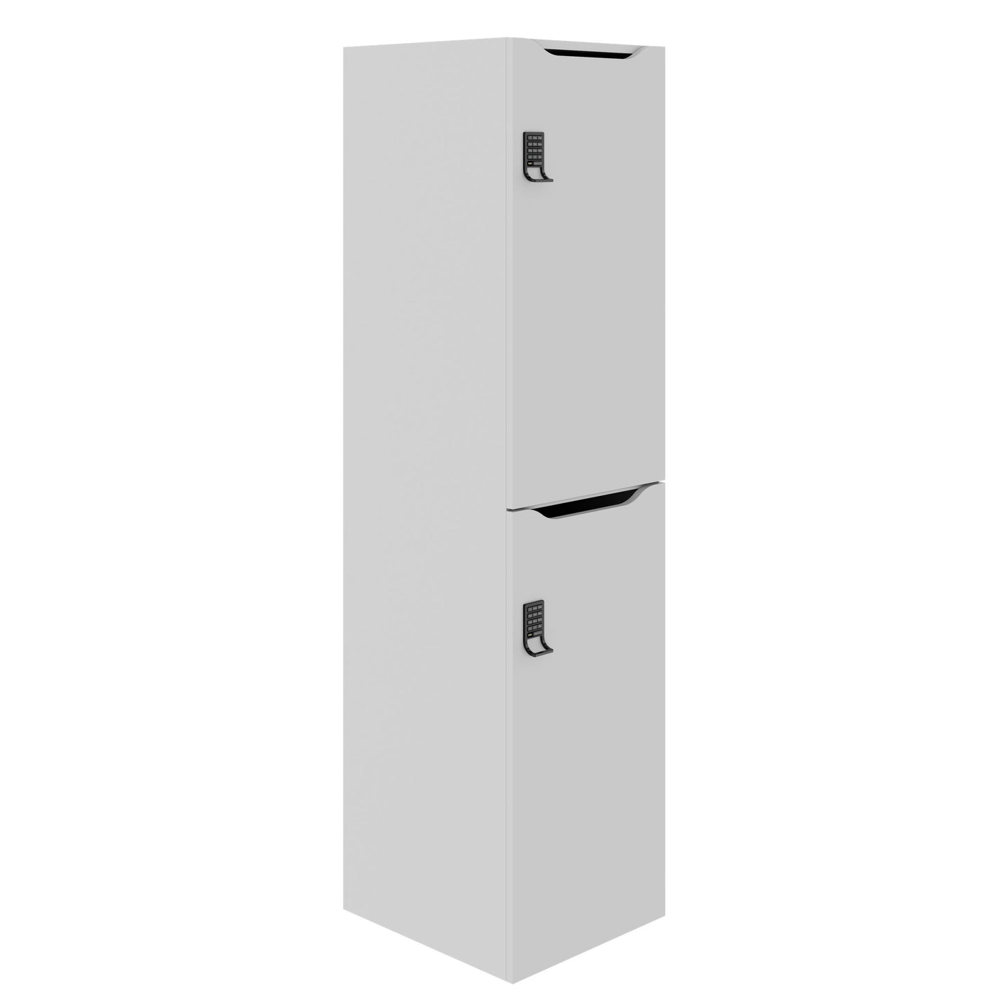 CHOICE Spind | 450 x 1820 mm, 2 große oder 4 kleine Schließfächer, Perlgrau