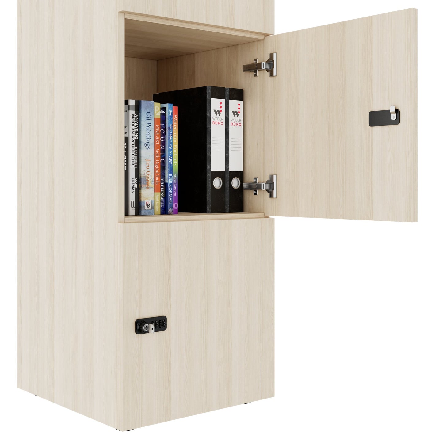 CHOICE Spind | 450 x 1820 mm, 2 große oder 4 kleine Schließfächer, Sandesche