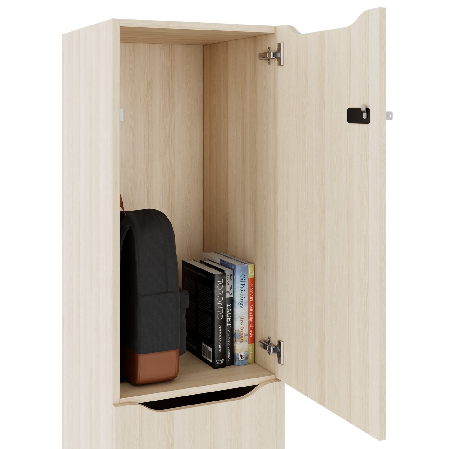 CHOICE Spind | 450 x 1820 mm, 2 große oder 4 kleine Schließfächer, Sandesche