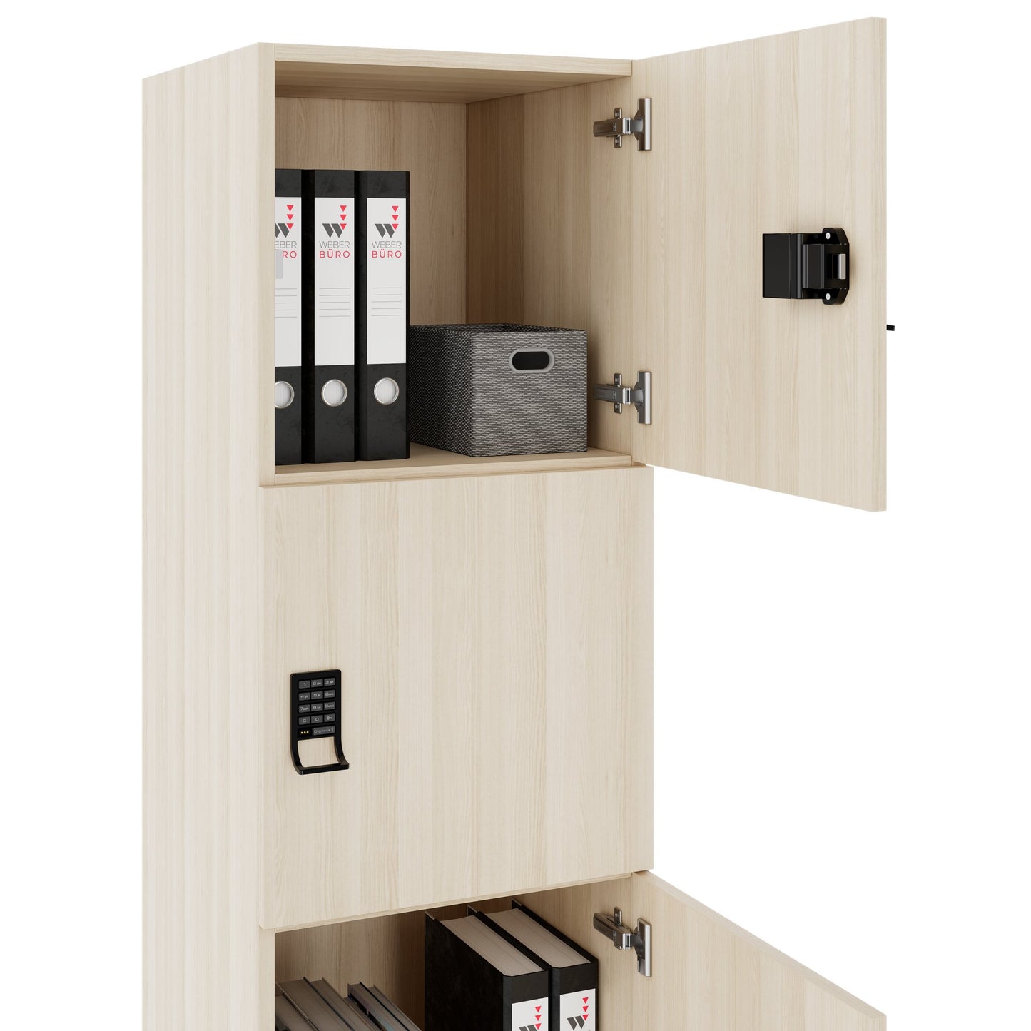 CHOICE Spind | 450 x 1820 mm, 2 große oder 4 kleine Schließfächer, Sandesche