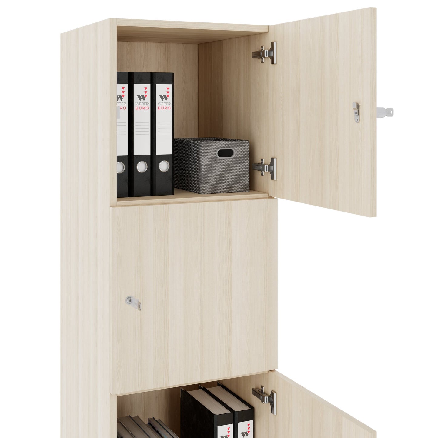 CHOICE Spind | 450 x 1820 mm, 2 große oder 4 kleine Schließfächer, Sandesche