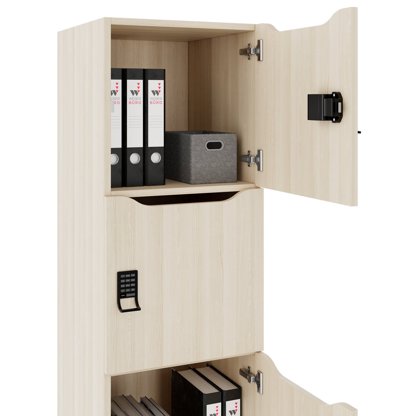 CHOICE Spind | 450 x 1820 mm, 2 große oder 4 kleine Schließfächer, Sandesche