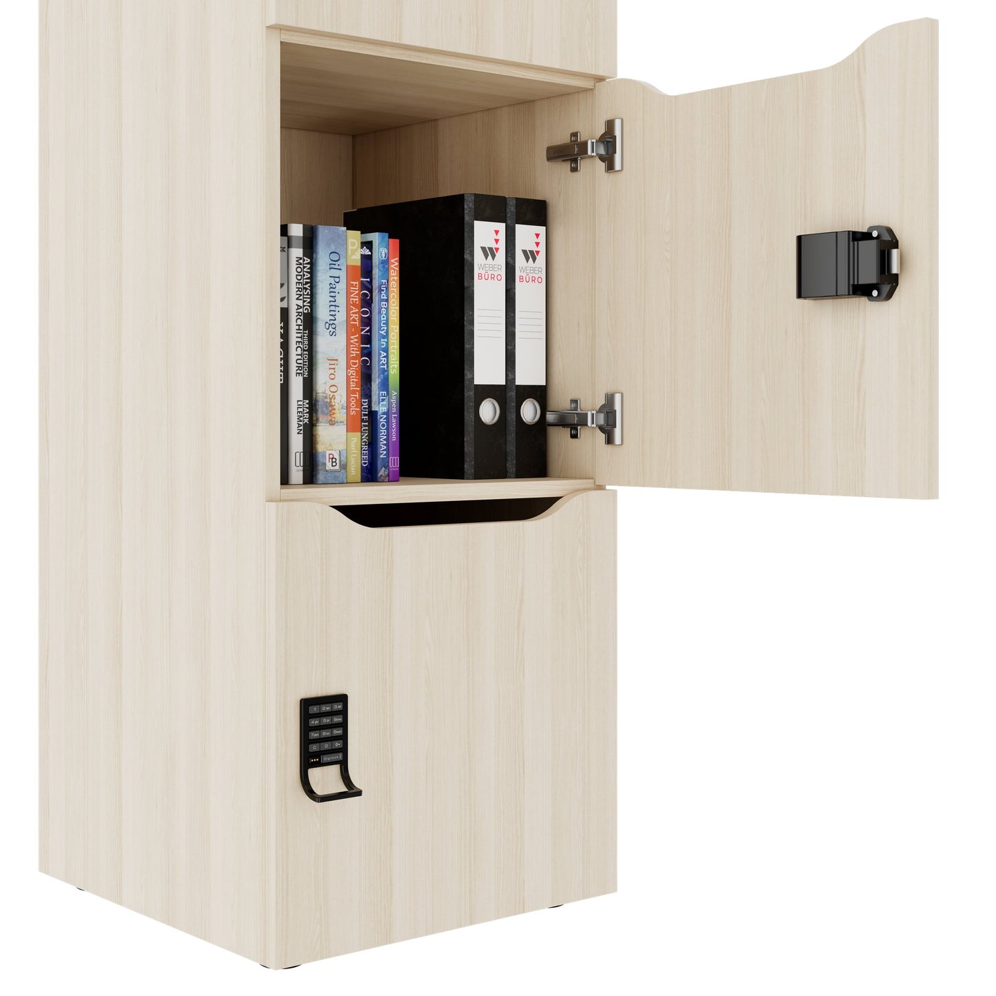 CHOICE Spind | 450 x 1820 mm, 2 große oder 4 kleine Schließfächer, Sandesche