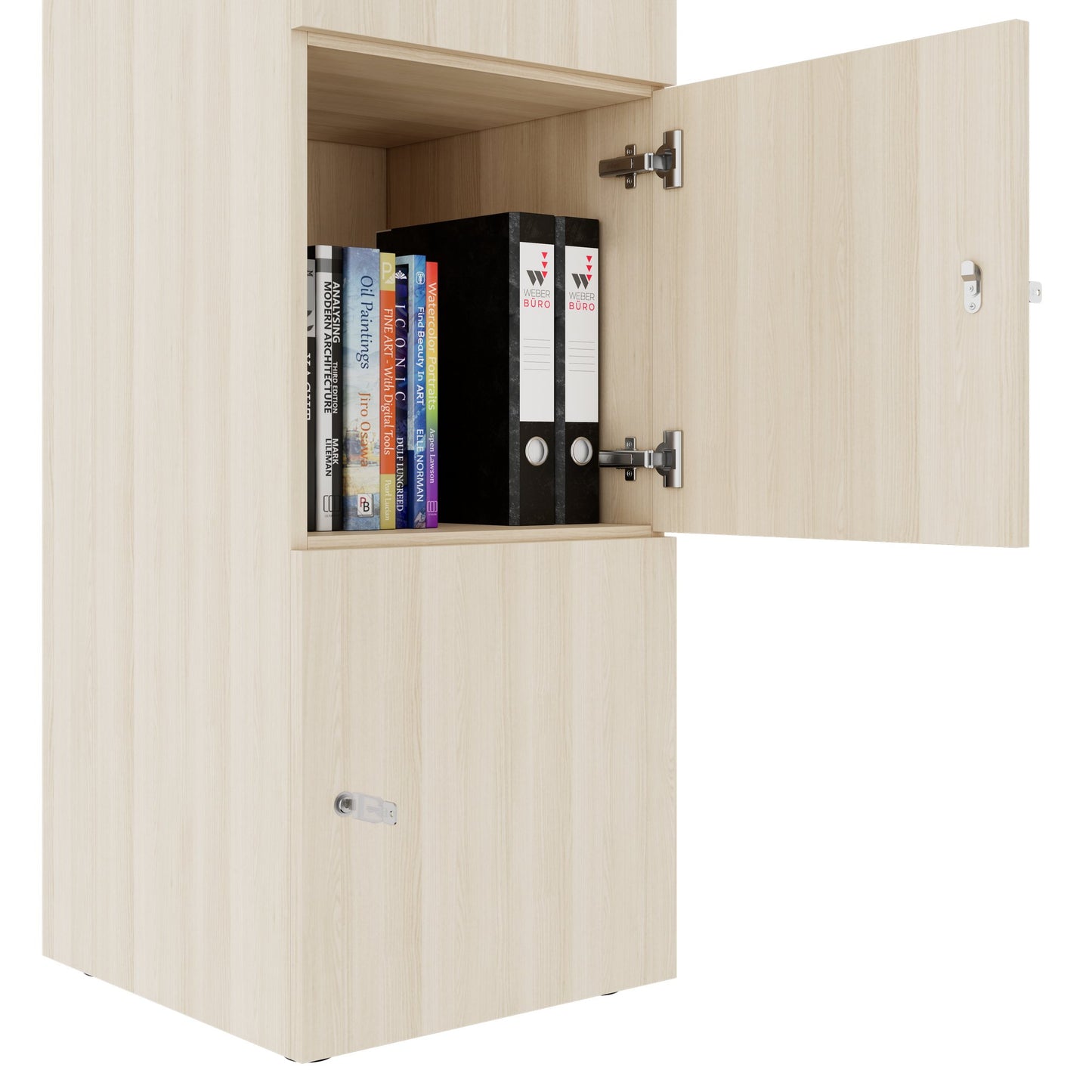 CHOICE Spind | 450 x 1820 mm, 2 große oder 4 kleine Schließfächer, Sandesche