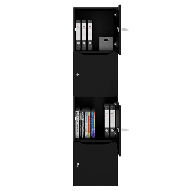 Armadietto CHOICE | 450 x 1820 mm, 2 armadietti grandi o 4 piccoli, nero - 2 Main Image