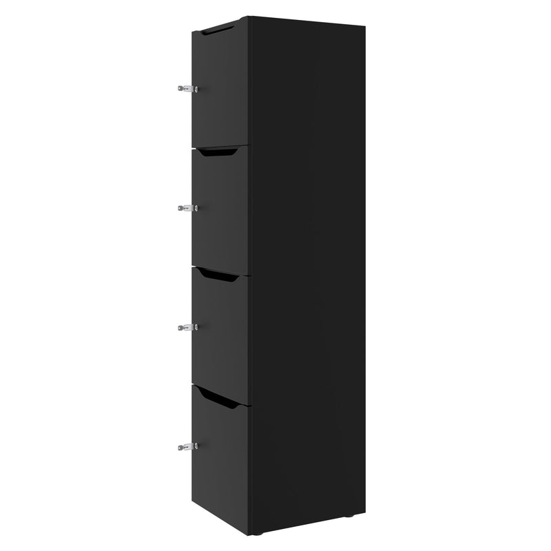 Armadietto CHOICE | 450 x 1820 mm, 2 armadietti grandi o 4 piccoli, nero - 3 Main Image