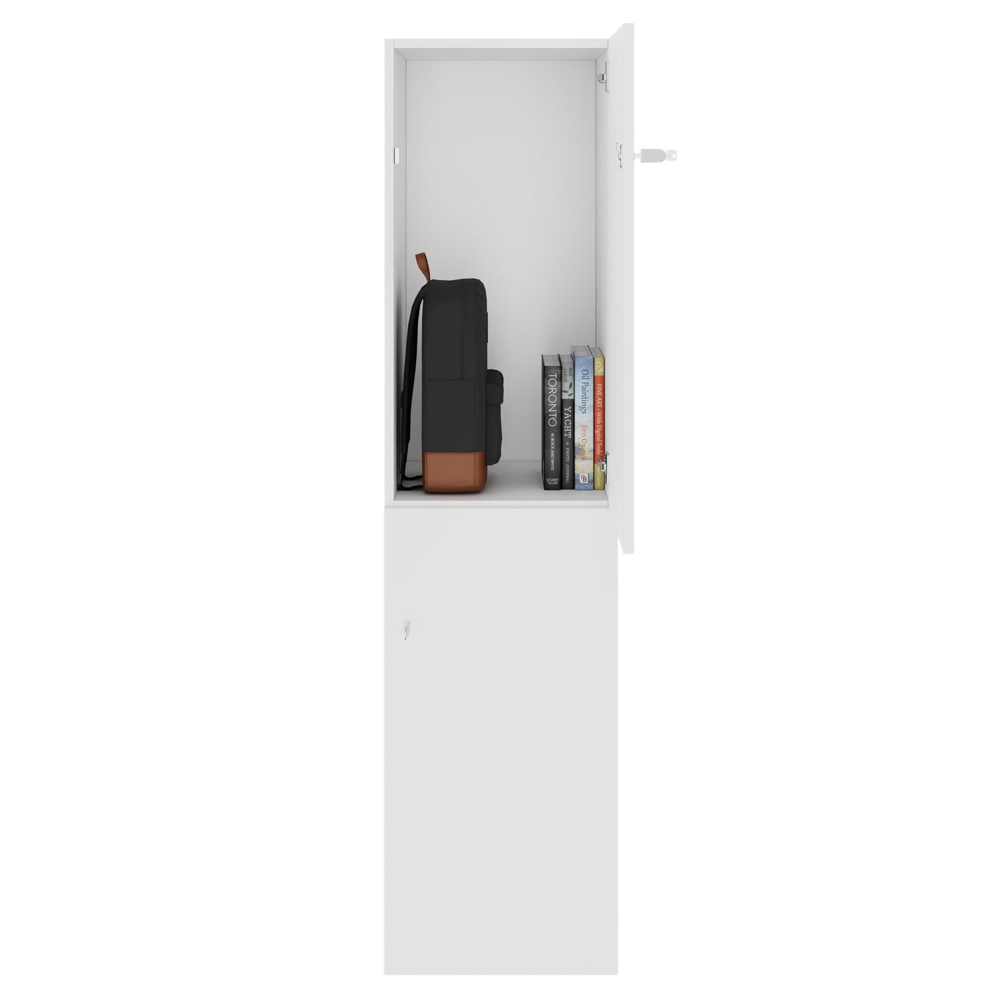 CHOICE Locker | 450 x 1820 mm, 2 large or 4 small lockers, white