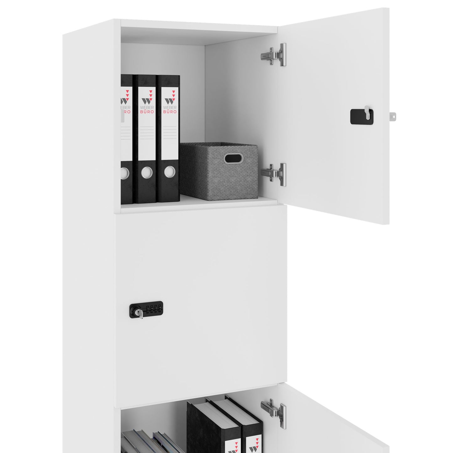 CHOICE Locker | 450 x 1820 mm, 2 large or 4 small lockers, white