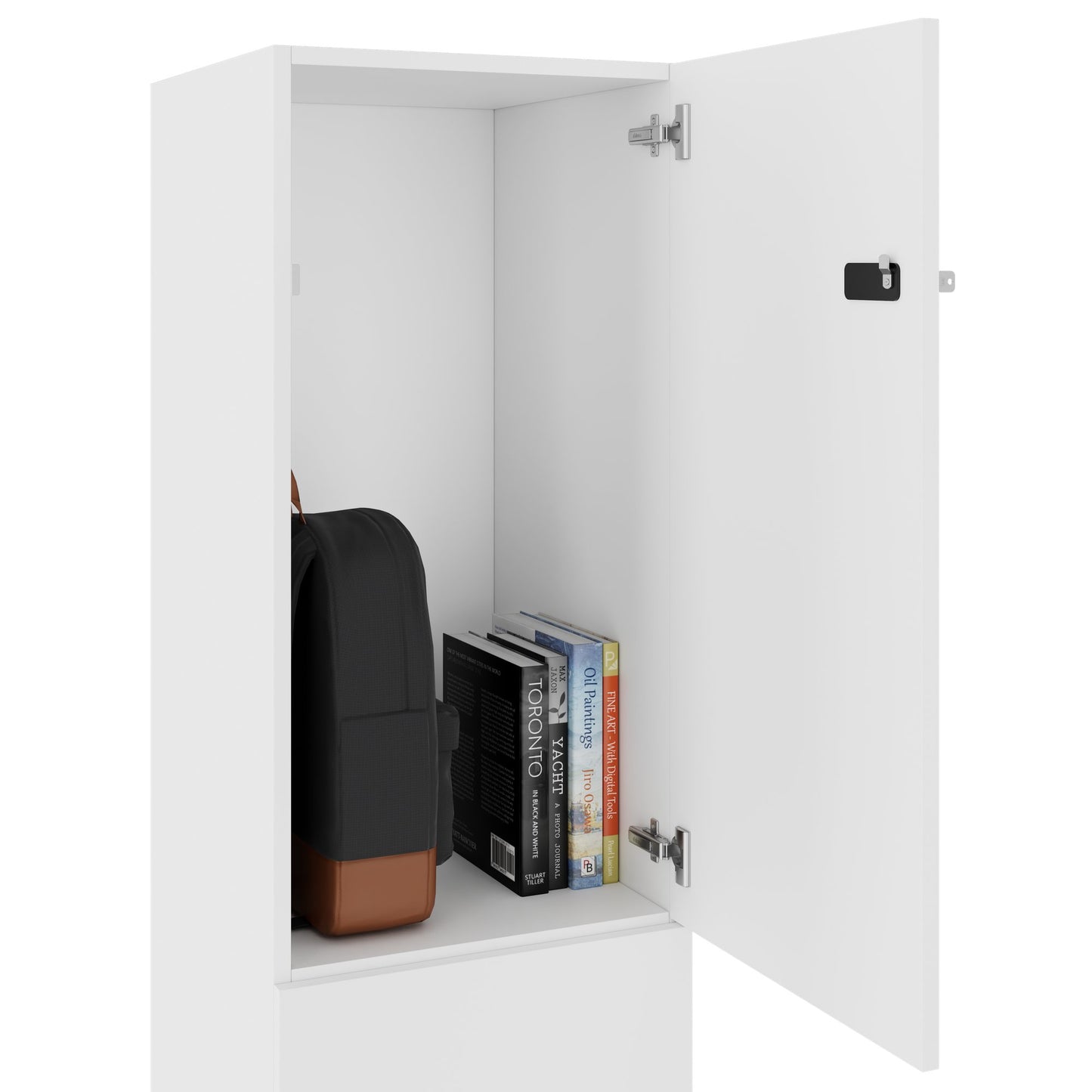 CHOICE Locker | 450 x 1820 mm, 2 large or 4 small lockers, white