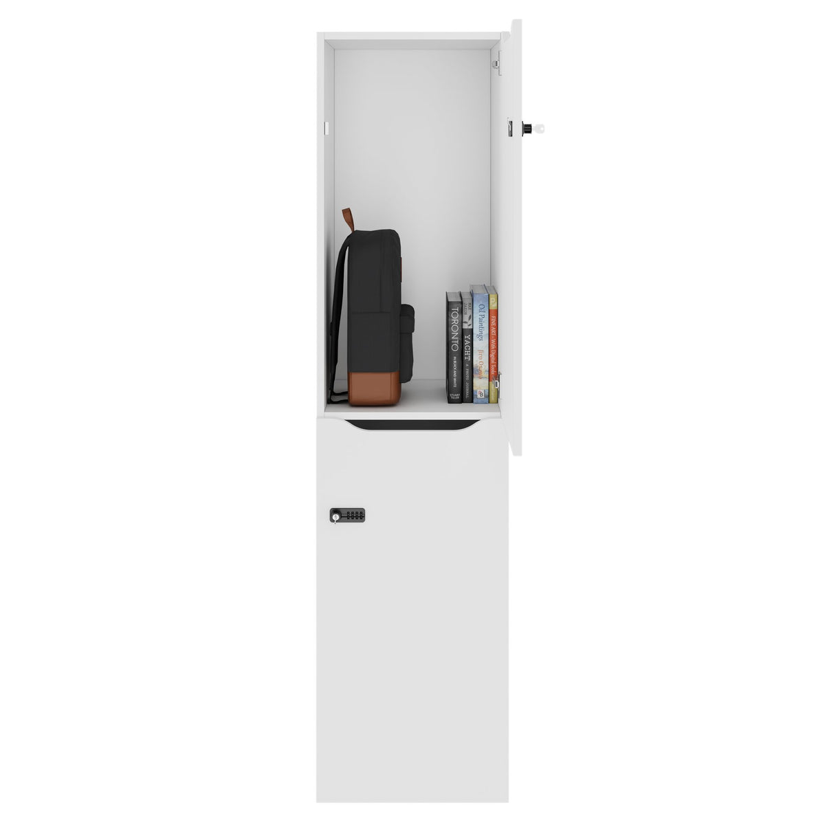 Armadietto CHOICE | 450 x 1820 mm, 2 armadietti grandi o 4 piccoli, bianco - 2 Lightbox Main Image