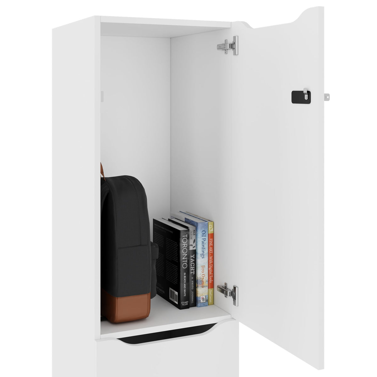 Armadietto CHOICE | 450 x 1820 mm, 2 armadietti grandi o 4 piccoli, bianco - 4 Lightbox Main Image