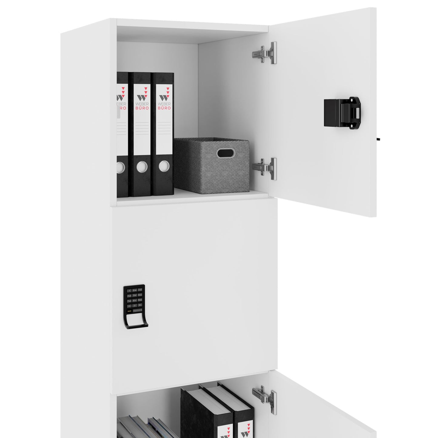 CHOICE Locker | 450 x 1820 mm, 2 large or 4 small lockers, white