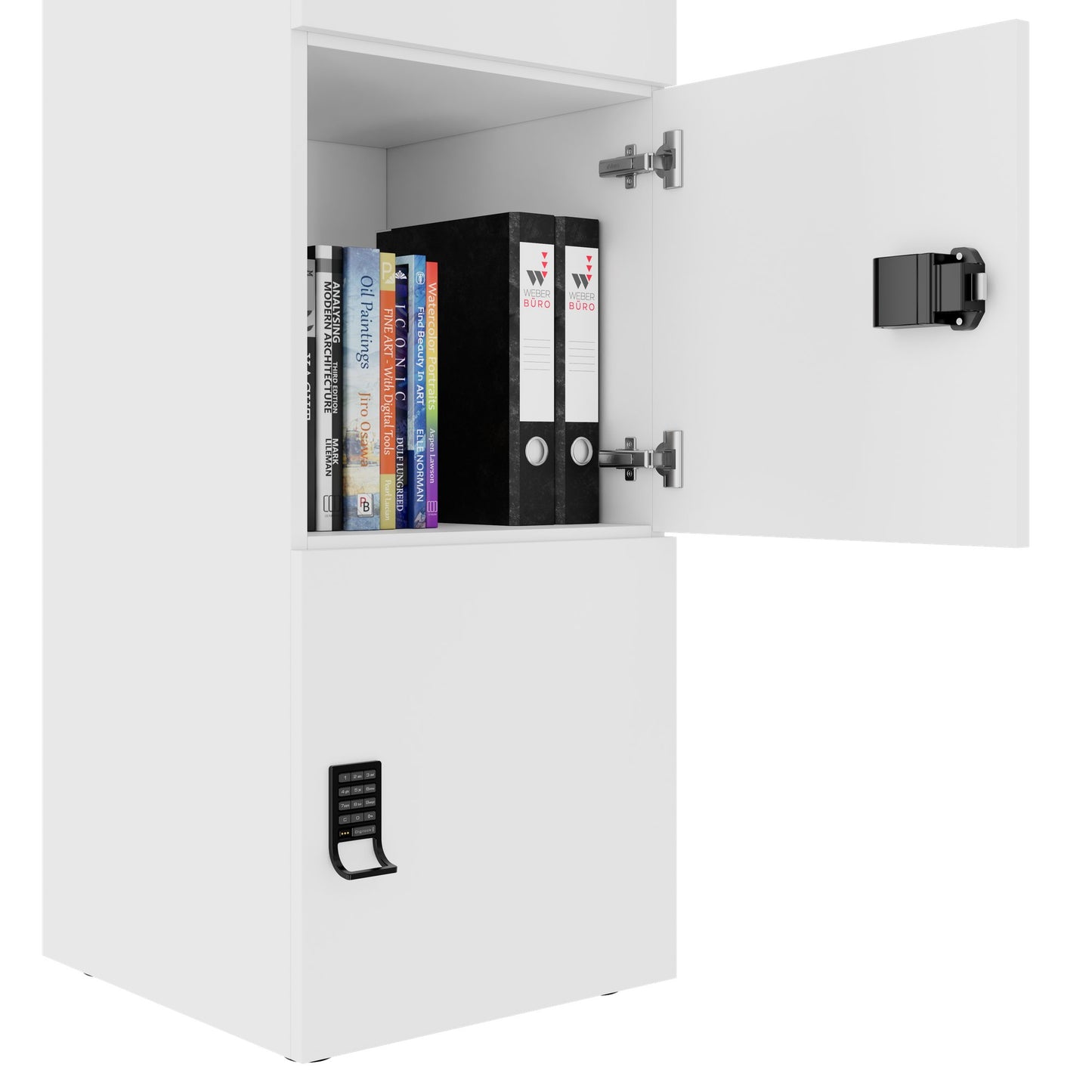 CHOICE Locker | 450 x 1820 mm, 2 large or 4 small lockers, white