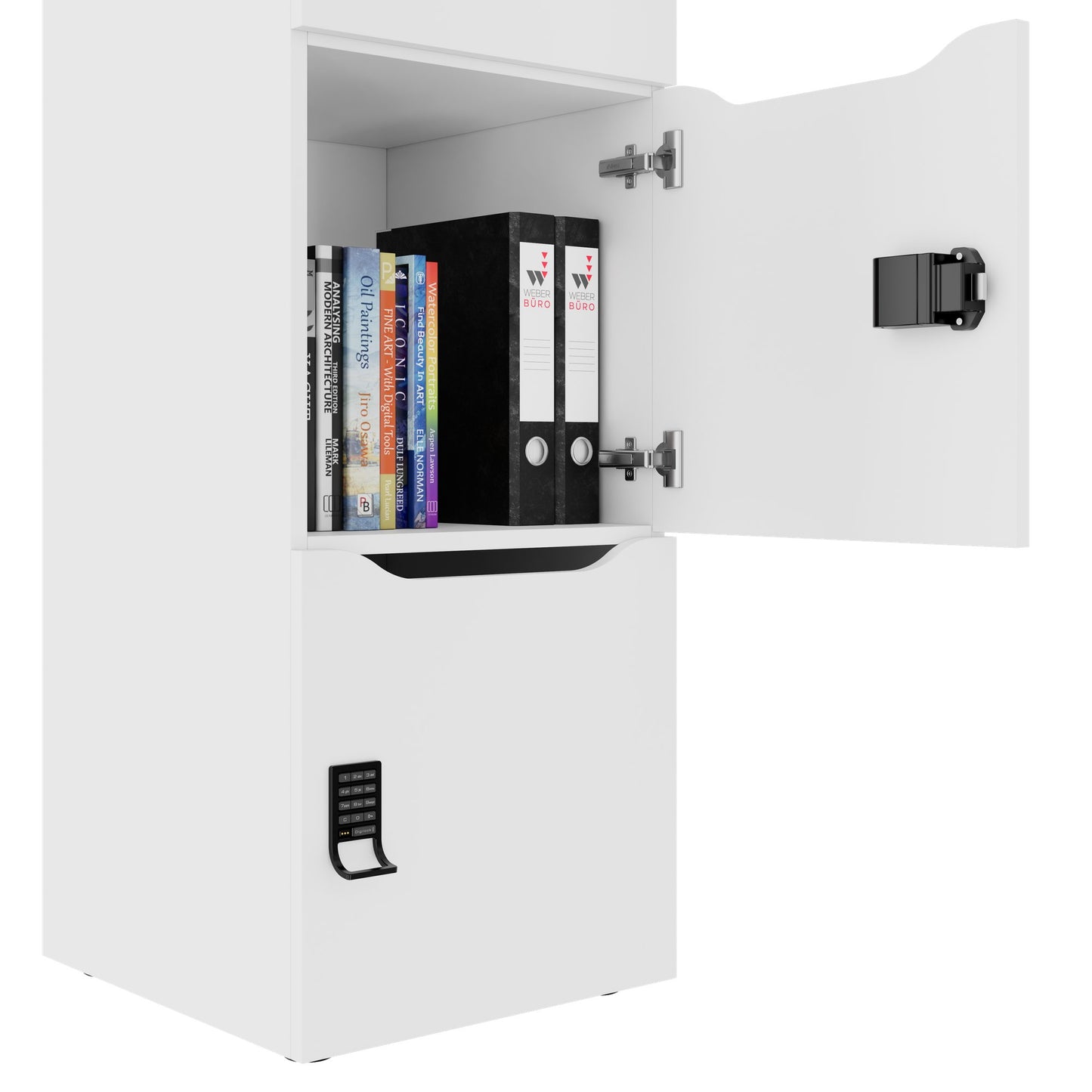 CHOICE Locker | 450 x 1820 mm, 2 large or 4 small lockers, white