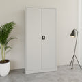 COREX armadio con ante battenti | 5OH, 900 x 1850 mm, corpo in acciaio, grigio chiaro  - 2 Thumbnail Image