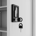 COREX armadio con ante battenti | 5OH, 900 x 1850 mm, corpo in acciaio, grigio chiaro  - 5 Thumbnail Image