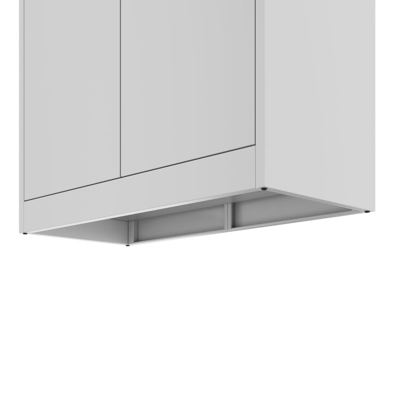 Corex wing door cabinet | 5OH, 900 x 1850 mm, steel body, light gray