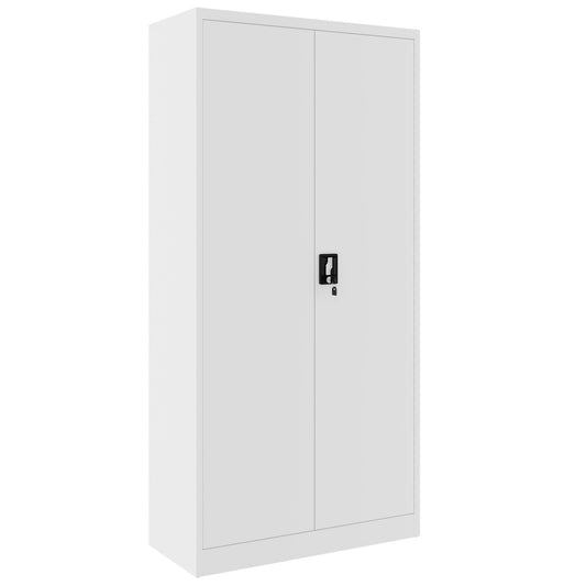 Corex wing door cabinet | 5OH, 900 x 1850 mm, steel body, white