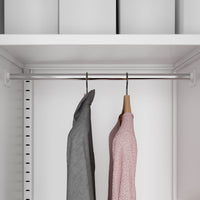 COREX Garderobenschrank | 900 x 1850 mm, Stahlkorpus, Weiss