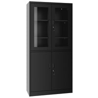 Corex combination cabinet | 5OH, 900 x 1850 mm, steel body, black