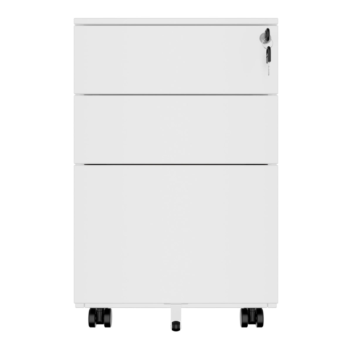 Caisson mobile COREX | 3 tiroirs, 500 mm de profondeur, blanc  - 2 Lightbox Main Image