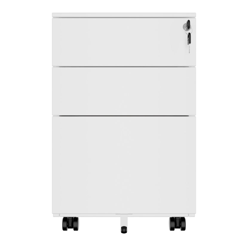 COREX Rollcontainer | 3 Schubladen, 500 mm tief, Weiss