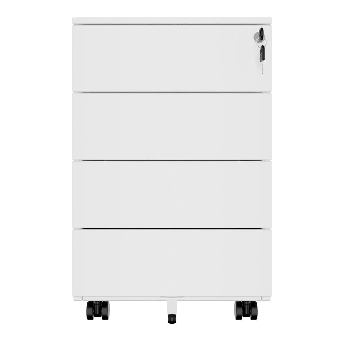 COREX caisson à roulettes | 4 tiroirs, 500 mm de profondeur, blanc  - 3 Lightbox Main Image