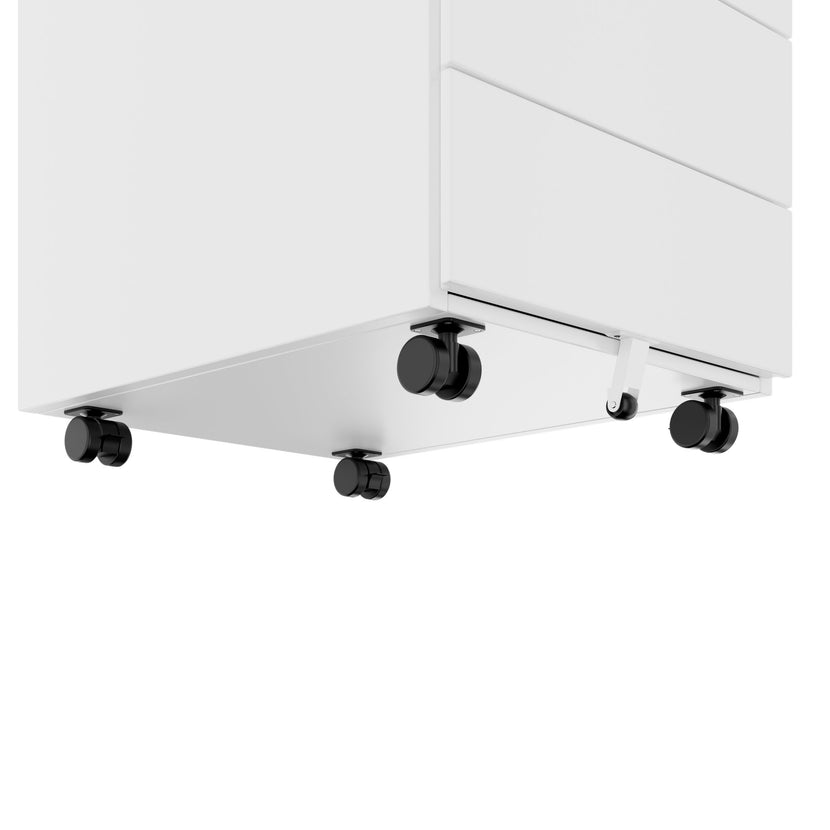 COREX Rollcontainer | 4 Schubladen, 500 mm tief, Weiss