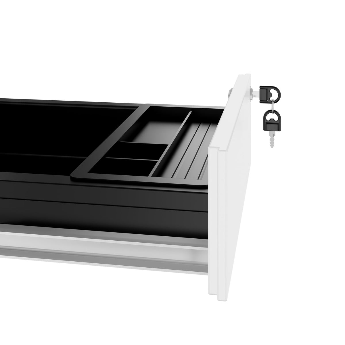 COREX caisson à roulettes | 4 tiroirs, 500 mm de profondeur, blanc  - 8 Lightbox Main Image