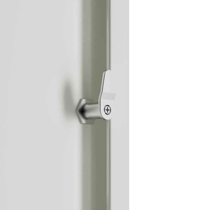 COREX Vestiaire à casiers | 900 x 1850 mm (12 compartiments verrouillables), corps en acier, anthracite / blanc  - 6 Main Image