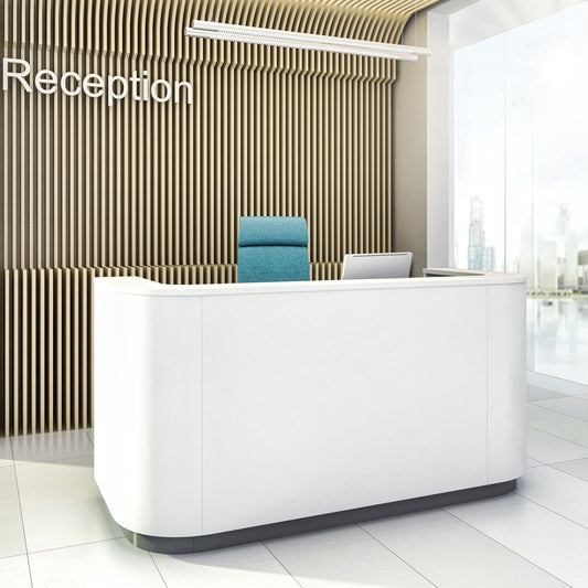 Cosy reception counter | 2000 x 800 mm, white