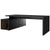 Bralco Sile Desk con bacheca | 2300 x 1700 mm, nero