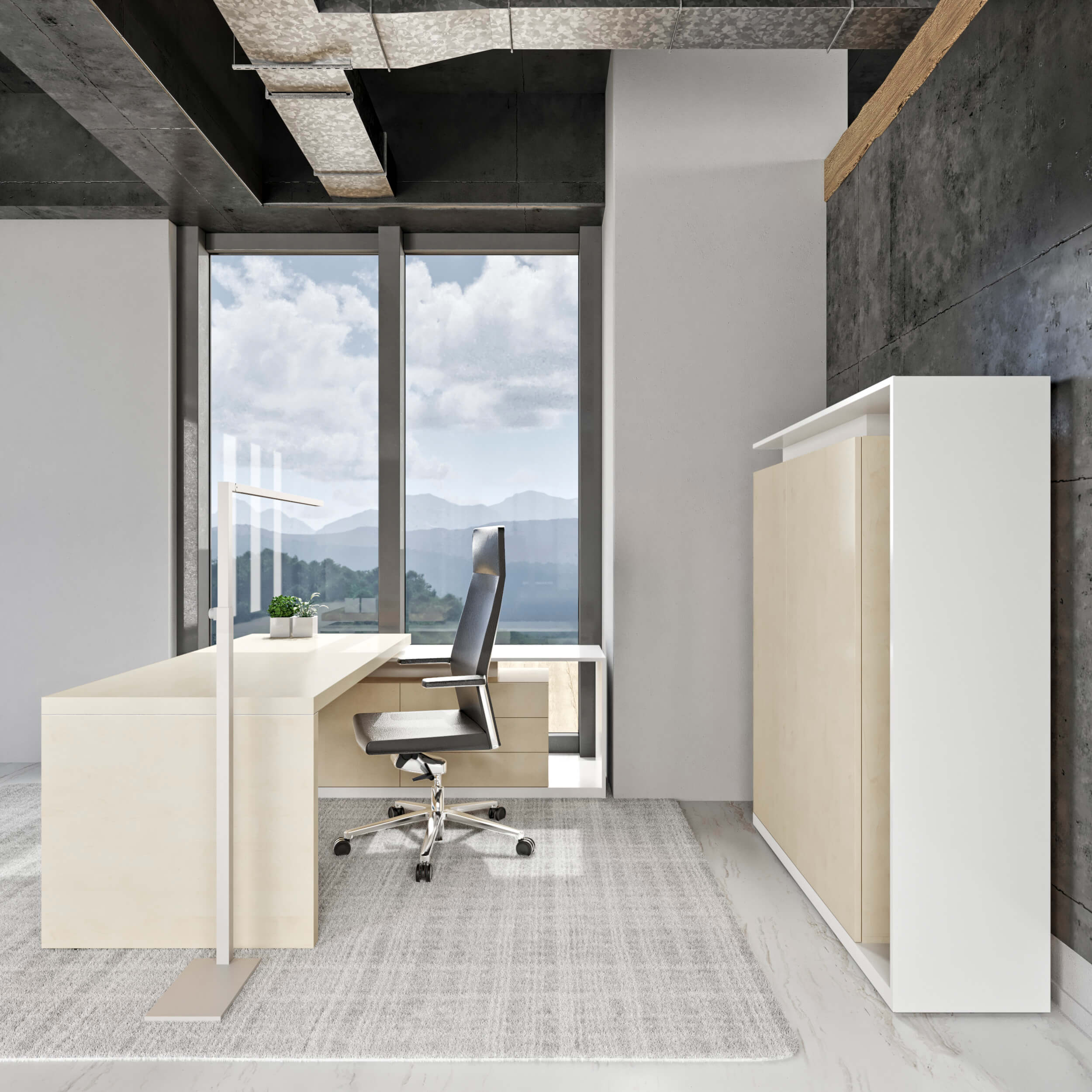 AVION executive office set - including assembly service | maple