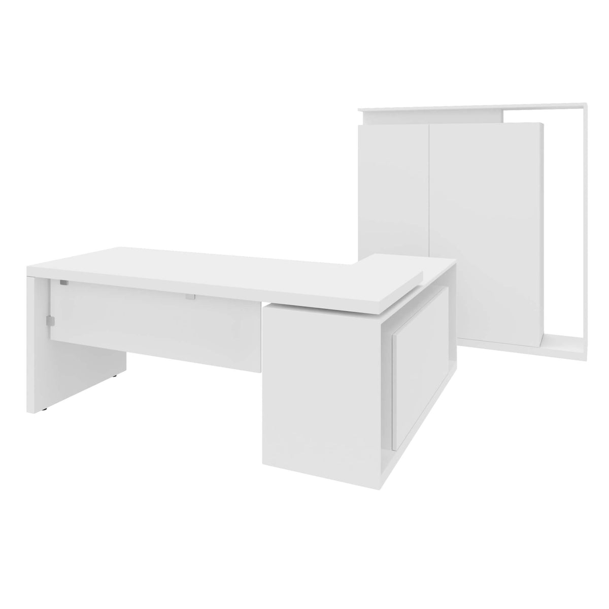 AVION Chefbüro Set - Inklusive Montageservice | Weiß - 1 Lightbox Main Image