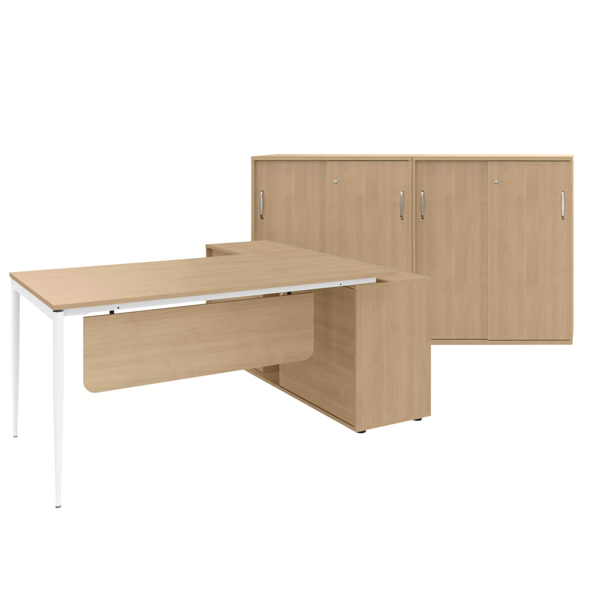 VARIAN Executive Office Set - Including assembly service | African oak - 3 Lightbox Main Image