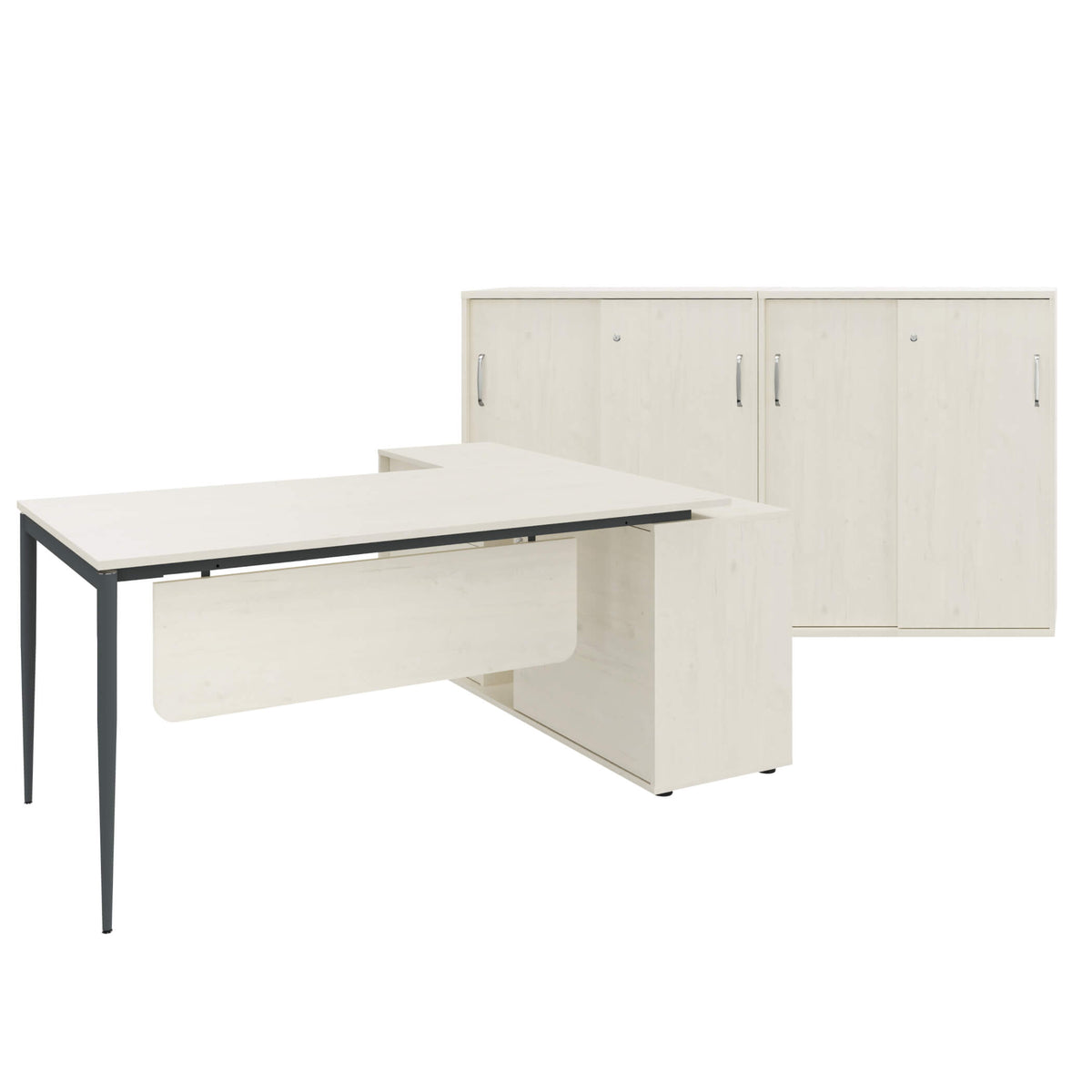 VARIAN Chefbüro Set - Inklusive Montageservice | Eiche Espoo - 1 Lightbox Main Image