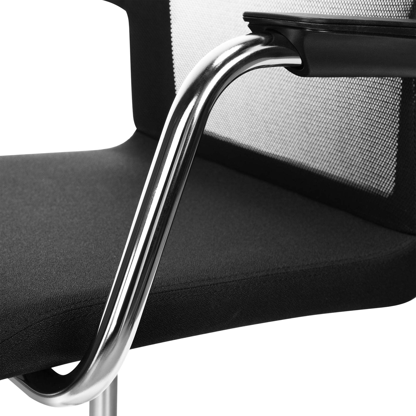 WIND Counter Chair roulable | Repose-pieds, dos du réseau, couverture en polyester Lucia