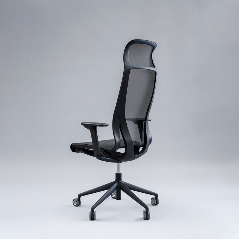 D-CHAIR Bürodrehstuhl | Synchronmechanik, 5-Stern-Fußkreuz, mit Kopfstütze - 1 Main Image