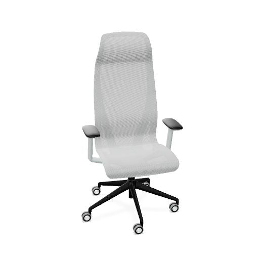 D-CHAIR Bürodrehstuhl | Synchronmechanik, 5-Stern-Fußkreuz, mit Kopfstütze
