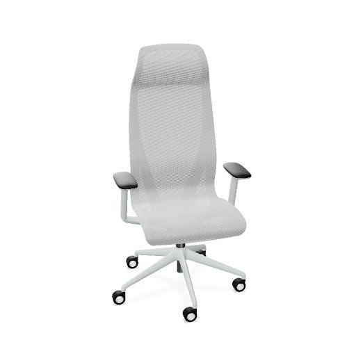 D-CHAIR Bürodrehstuhl | Synchronmechanik, 5-Stern-Fußkreuz, mit Kopfstütze