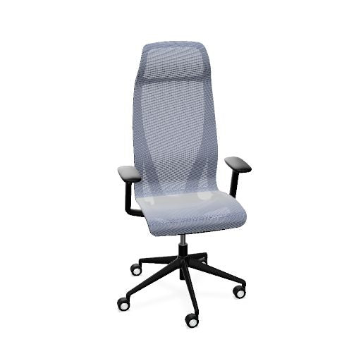 D-CHAIR Bürodrehstuhl | Synchronmechanik, 5-Stern-Fußkreuz, mit Kopfstütze