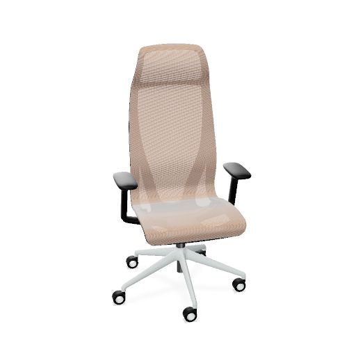 D-CHAIR Bürodrehstuhl | Synchronmechanik, 5-Stern-Fußkreuz, mit Kopfstütze