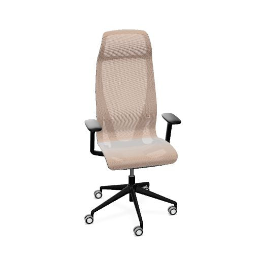 D-CHAIR Bürodrehstuhl | Synchronmechanik, 5-Stern-Fußkreuz, mit Kopfstütze