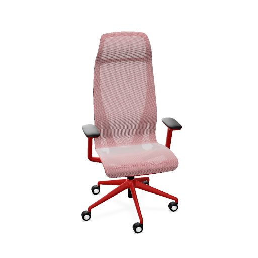 D-CHAIR Bürodrehstuhl | Synchronmechanik, 5-Stern-Fußkreuz, mit Kopfstütze