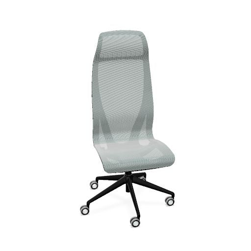 D-CHAIR Bürodrehstuhl | Synchronmechanik, 5-Stern-Fußkreuz, mit Kopfstütze