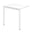 NOVA U Anbau-Schreibtisch | 600 x 800 mm, Weiß