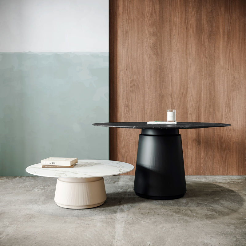 Table basse DORIA | Ø 800-1200 mm, pied central - 6 Main Image