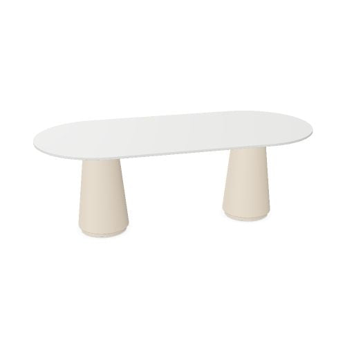 DORIA Konferenztisch | 2200-4140 mm, oval, Säule